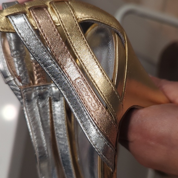 Coach Brendy Multi Metallic Strappy Heels - Picture 5 of 7